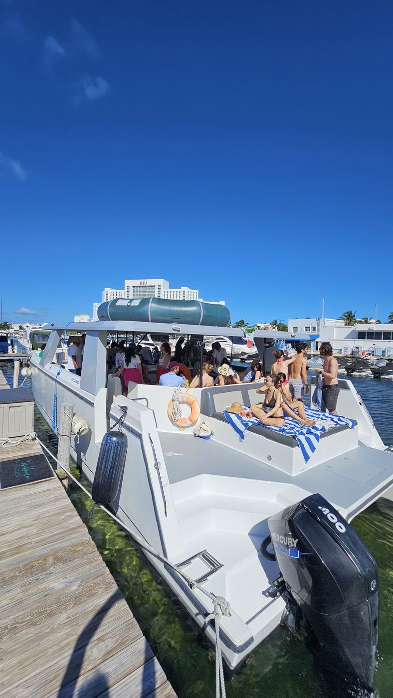Party Catamaran for 30 to 50 People in Cancun